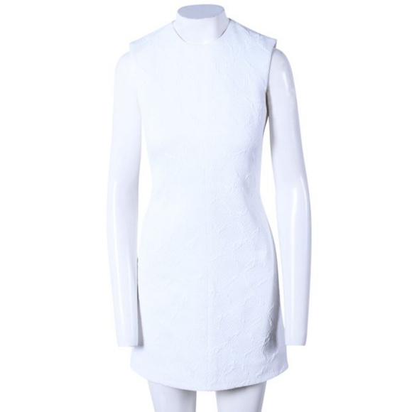 NWT BALENCIAGA White Quilted Shift Dress - Picture 2 of 15
